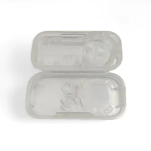 Clear Plastic Buzzer Enclosure for Cainiao Station, Precision Injection Molded Express Alert Device Housing