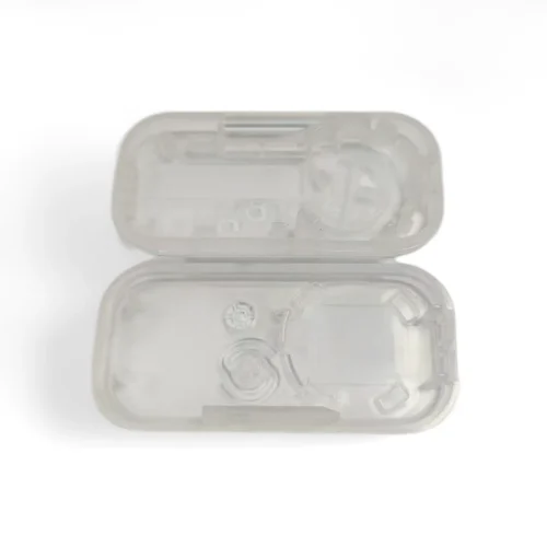 Clear Plastic Buzzer Enclosure for Cainiao Station, Precision Injection Molded Express Alert Device Housing