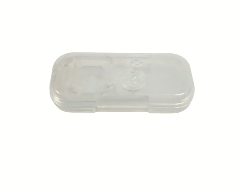 Clear Plastic Buzzer Enclosure for Cainiao Station, Precision Injection Molded Express Alert Device Housing