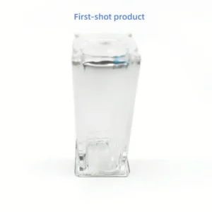 Two-Color PMMA Injection Molded Cosmetic Lipstick Tube Shell, Dual-Shot Transparent Acrylic Cosmetic Packaging Case