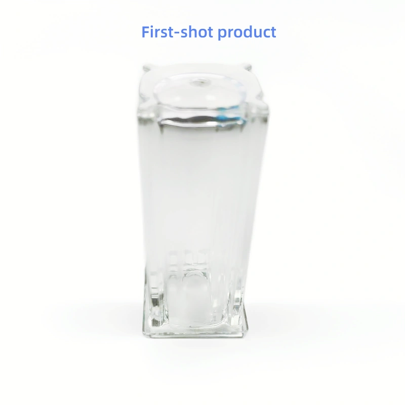 Two-Color PMMA Injection Molded Cosmetic Lipstick Tube Shell, Dual-Shot Transparent Acrylic Cosmetic Packaging Case